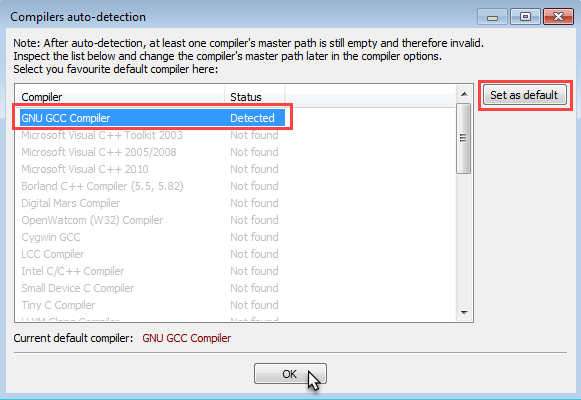 intel c compiler codeblocks